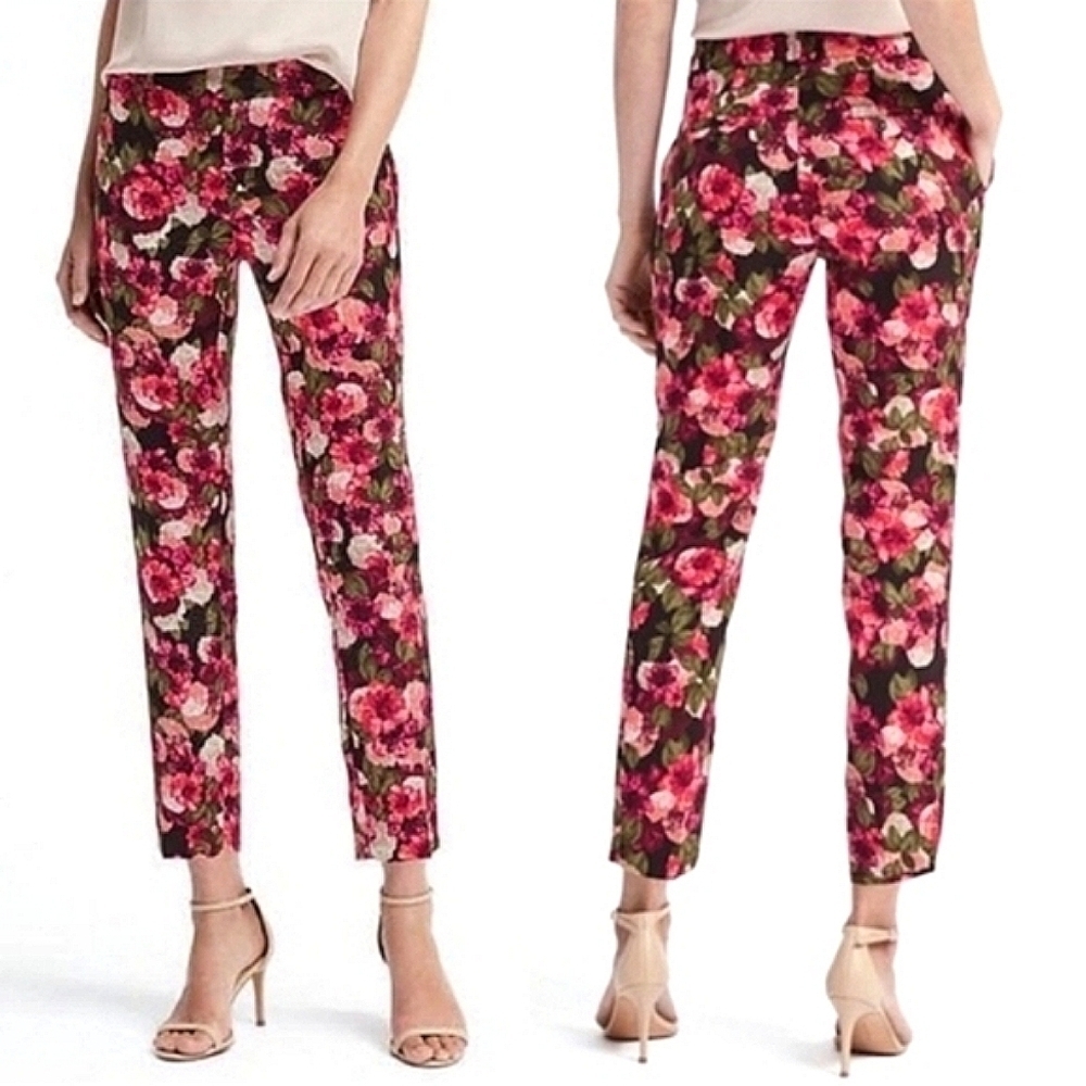 Banana Republic Maximalist Floral Women's Pants Size 0 NWT